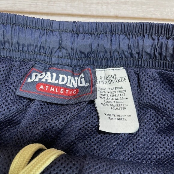 Vintage Spalding Athletic Men's XL Navy Yellow Convertible‎ Track Pants - Picture 5 of 11
